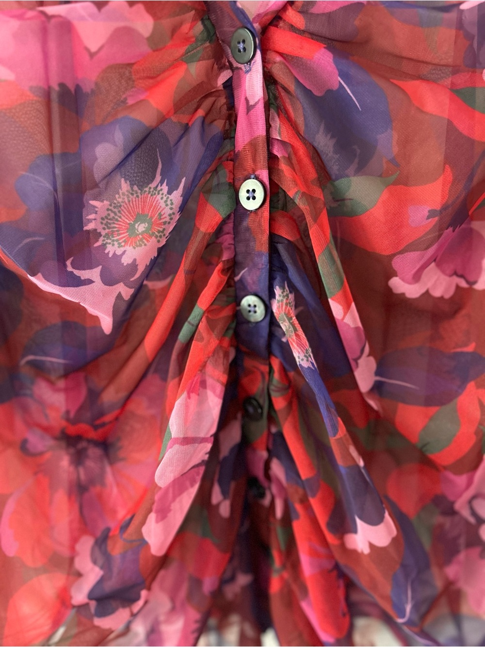 Maeve Ruched button down shirt - Picture 3 of 3